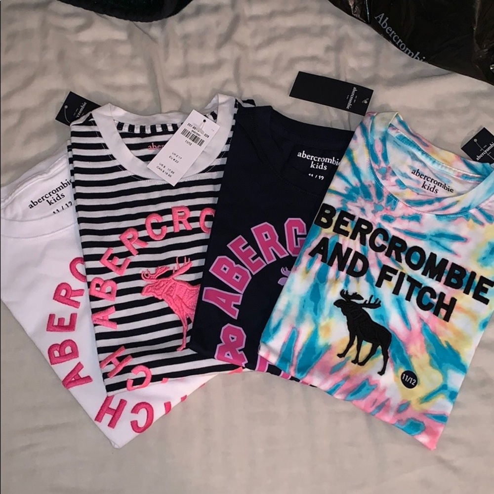 Abercrombie kids multicolor tie dye shirt